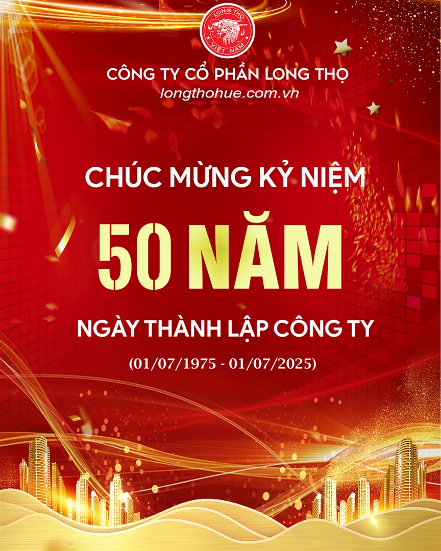 CHÚC MỪNG KỶ NIỆM 50 NĂM NGÀY THÀNH LẬP CÔNG TY (01/07/1975 — 01/07/2025)